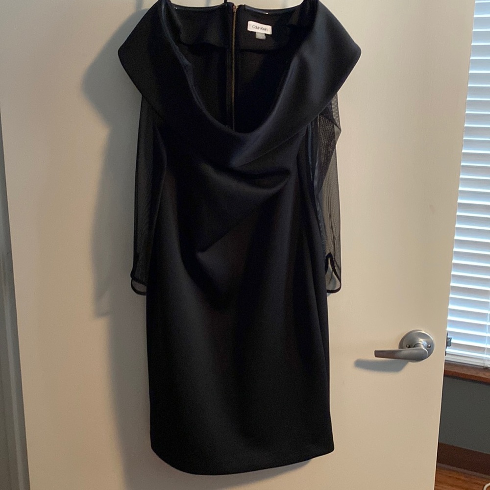 Black formal off the shoulder dress